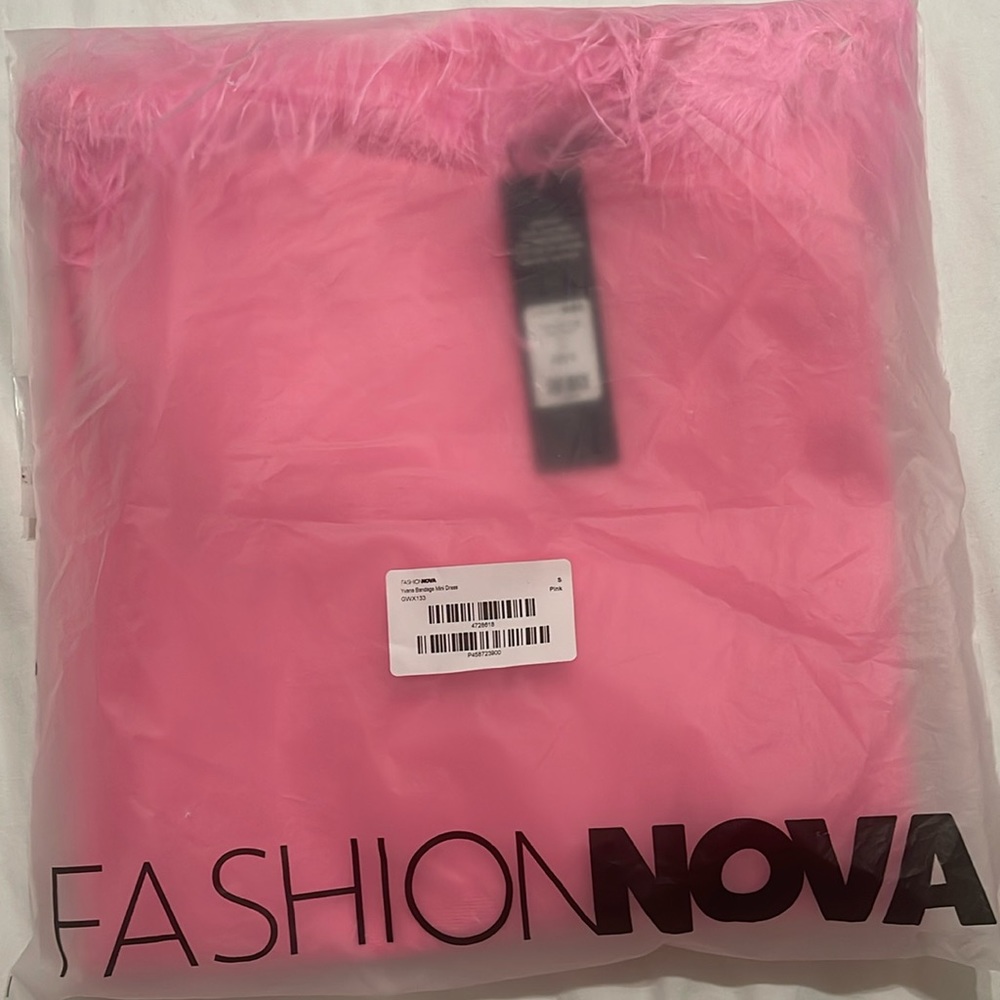 Brand new pink bandage dress from fashion nova